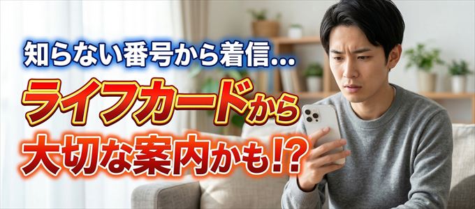 その電話番号はライフカードから大切なお知らせかも？