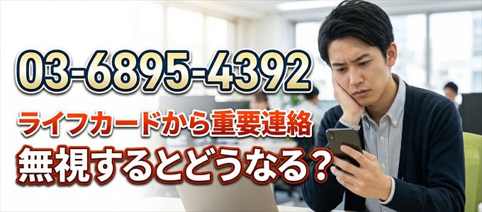 「0368954392」はライフカードから重要連絡