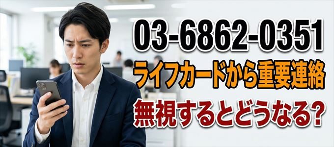 「0368620351」はライフカードから重要連絡